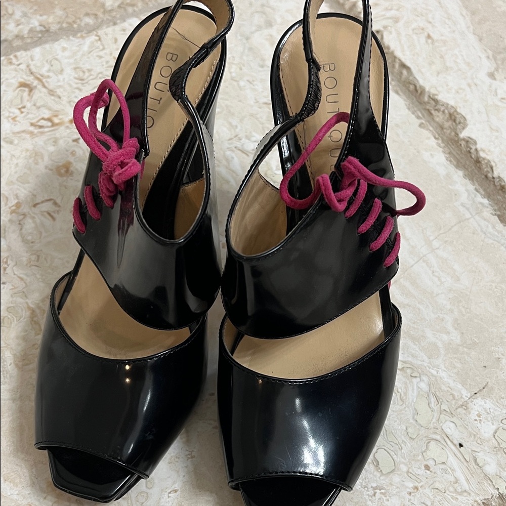 Black and Pink Women's Heels by boutique 9